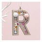 Hanging Wooden Letter R 7.5cm  image number 1