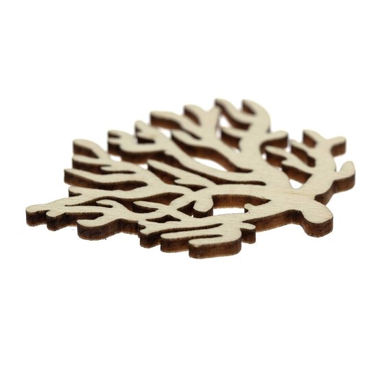 Coral Wooden Toppers 12 Pack image number 3