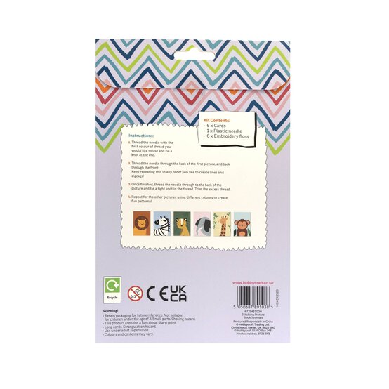 Animal Stitching Picture Kit 6 Pack  image number 4