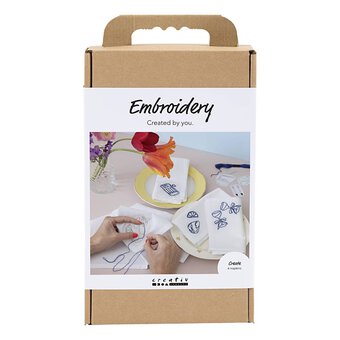 Table Napkin Embroidery Kit