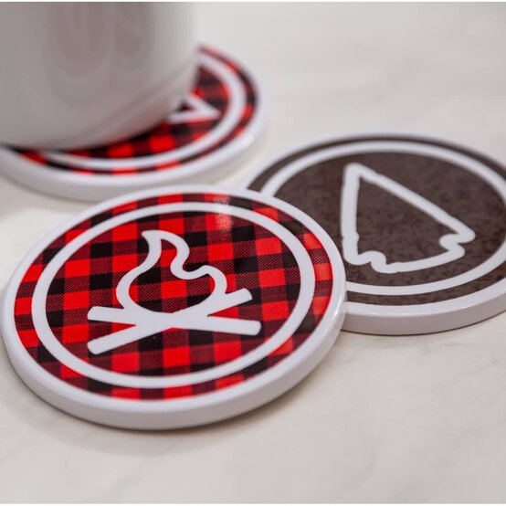 Cricut Blank Round Ceramic Coasters 4 Pack image number 3