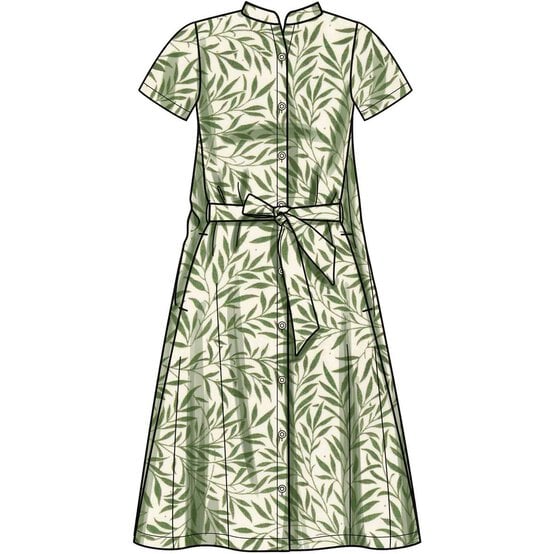 New Look Women's Shirt Dress Sewing Pattern N6654 image number 3