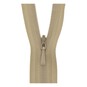 Milward Fawn Nylon Closed-End Concealed Zip 25cm image number 1