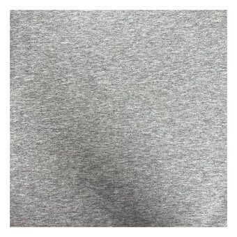 Grey Cotton Spandex Jersey Fabric by the Metre image number 2