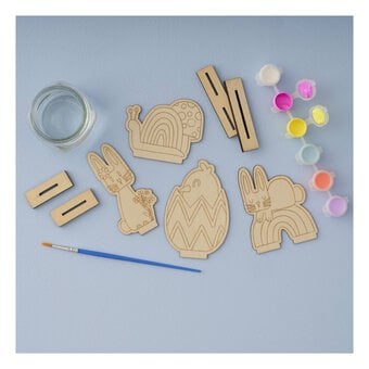 Paint Your Own Easter Wooden Decorations 4 Pack