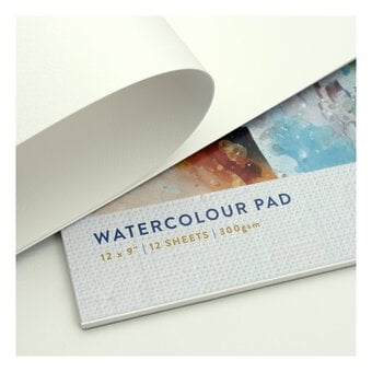 Shore & Marsh Hot Pressed Watercolour Pad 12 x 9 Inches 12 Sheets image number 3