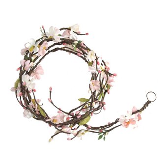 Pink and Green Blossom Garland 1.4m image number 2