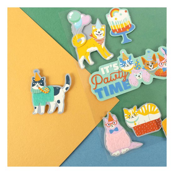Party Dog Card Toppers 8 Pack image number 2