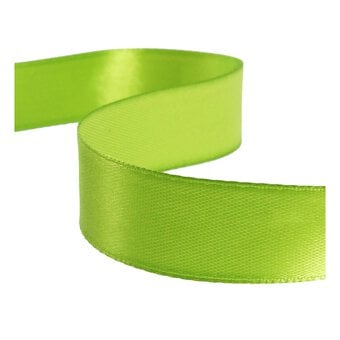 Apple Green Satin Ribbon 20mm x 15m