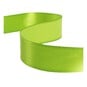 Apple Green Satin Ribbon 20mm x 15m image number 1