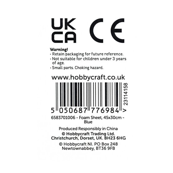 Blue EVA Foam Sheet 45cm x 30cm image number 5