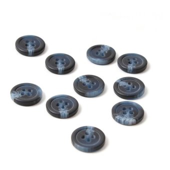 Hemline Bronze Basic Jeans Button 3 Pack