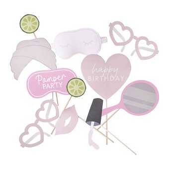 Ginger Ray Pamper Party Photo Booth Props 10 Pack