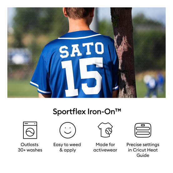 Cricut Red Sportflex Iron-On 12 x 24 Inches image number 3