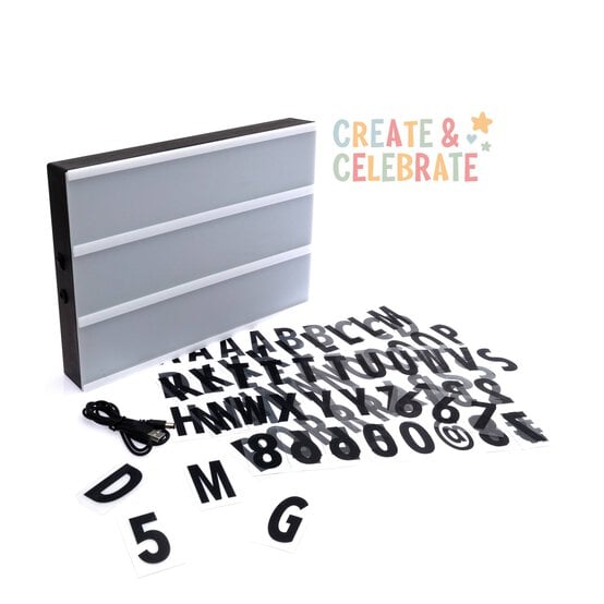 Create & Celebrate Light-Up Box with Letters image number 1