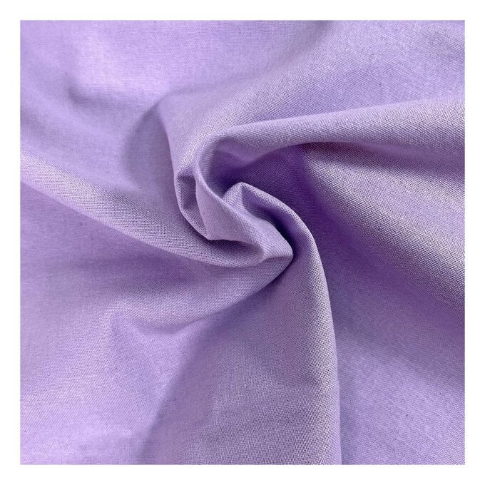 Lilac Cotton Homespun Fabric by the Metre image number 1