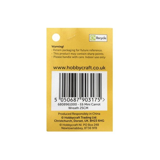 Mini Carrot Wreath 25cm image number 5