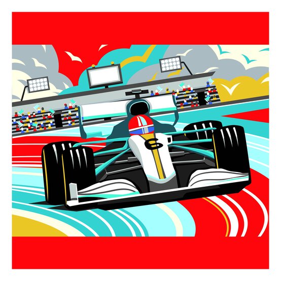 Racing Car Paint by Numbers image number 3