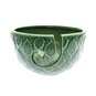 Green Leaf Pattern Yarn Bowl image number 4