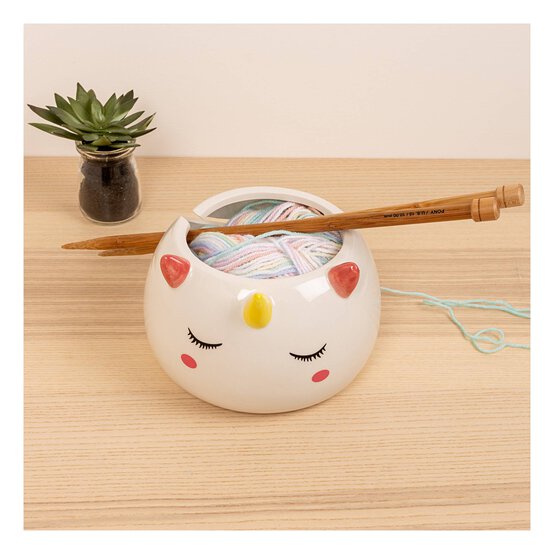 Ceramic Unicorn Yarn Bowl 16cm image number 4