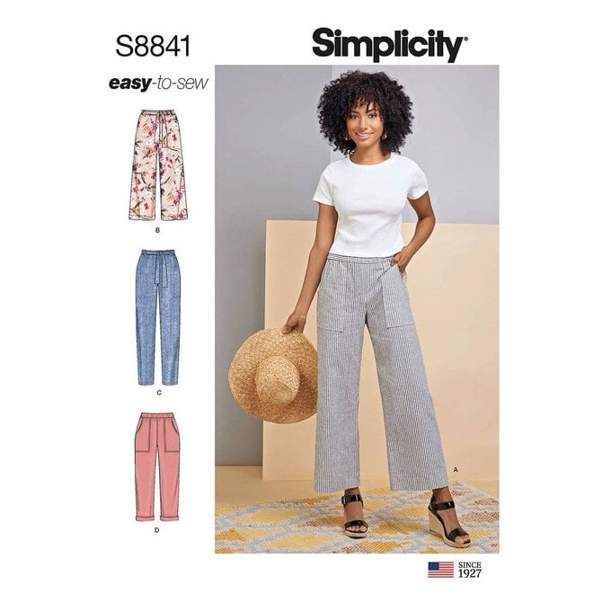 Simplicity Women's Trousers Sewing Pattern 8841 image number 1