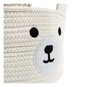 White Bear Cotton Rope Basket 30cm x 18cm image number 3
