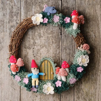 How to Crochet a Hidden Garden Wreath