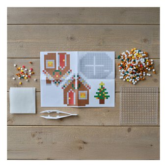 Gingerbread House Picture Bead Kit