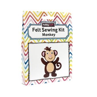 Monkey Felt Sewing Kit