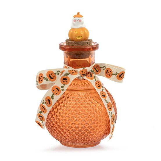 Orange Pumpkin Potion Bottle with Cork Top 15.5cm image number 3