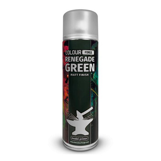 Colour Forge Renegade Green Spray Primer 500ml  image number 1