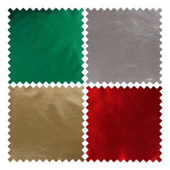 Assorted Metallic Fabric Roll 28cm x 2m 