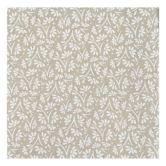 Natural Flower Stem Cotton Fabric by the Metre