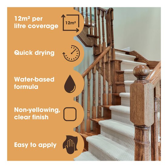 Furniture Clinic Matt Wood Varnish 250ml image number 4