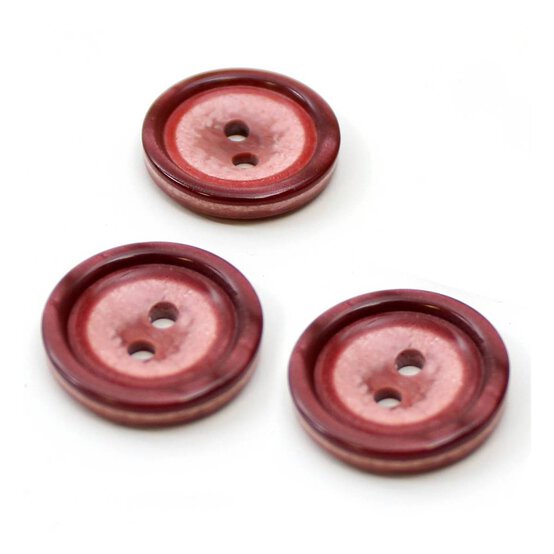 Hemline Wine Basic Knitwear Button 3 Pack image number 1