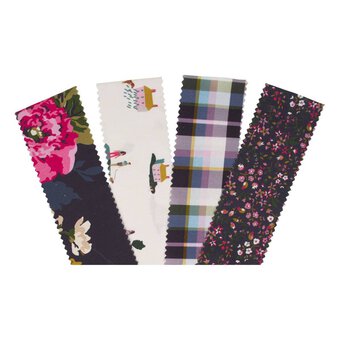 Joules Cambridge Floral Rolled Cotton Fabric Strips 20 Pack