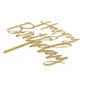 Create & Celebrate Gold Happy Birthday Cake Topper image number 3