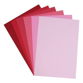 My Colours Pink Tones Canvas Cardstock A4 18 Pack
