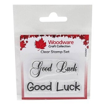 Woodware Good Luck Clear Stamps 2 Pack