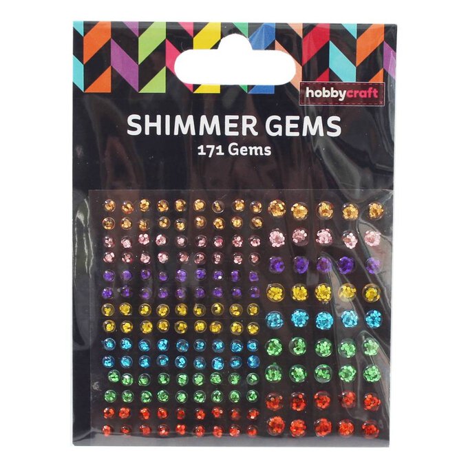 Small Assorted Shimmer Gems 171 Pack