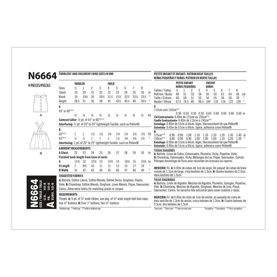 New Look Child&rsquo;s Skirt and Blouse Sewing Pattern N6664 image number 2