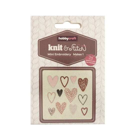 Mini Hearts Embroidery Kit image number 4