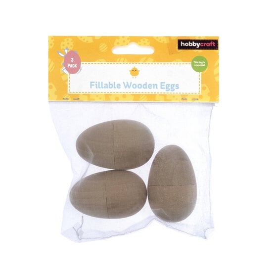Fillable Wooden Eggs 3 Pack image number 5