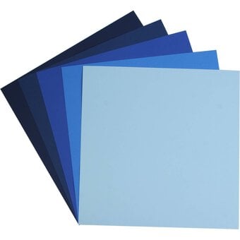 My Colours Blue Tones Canvas Cardstock 12 x 12 Inches 12 Pack