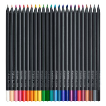 Faber-Castell Assorted Black Edition Colour Pencils 24 Pack