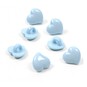 Hemline  Baby Blue Novelty Hearts Button 7 Pack image number 1