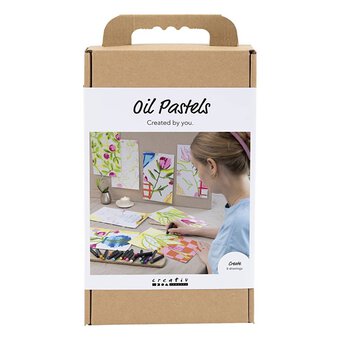 Oil Pastel Flowers Craft Kit