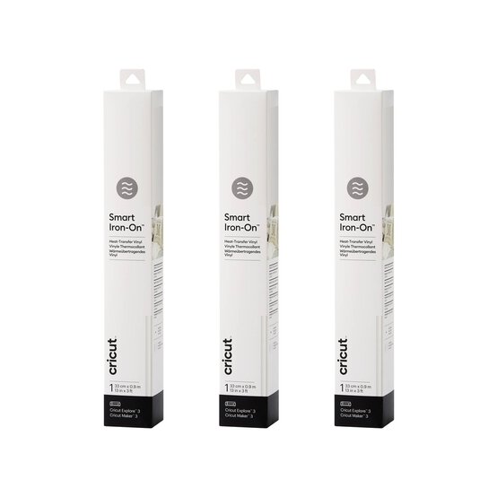 Cricut White Smart Iron-On 3 Pack Bundle image number 1