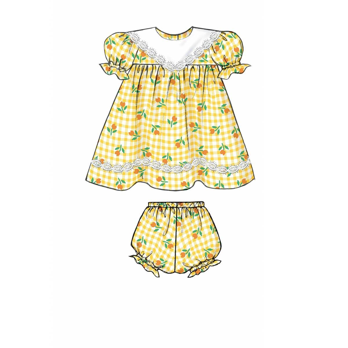 Butterick Baby Dress Sewing Pattern B4110 Hobbycraft