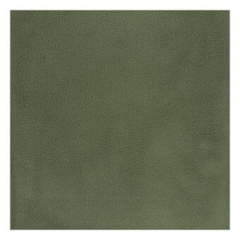 Khaki Stretch Fleece Fabric by the Metre
